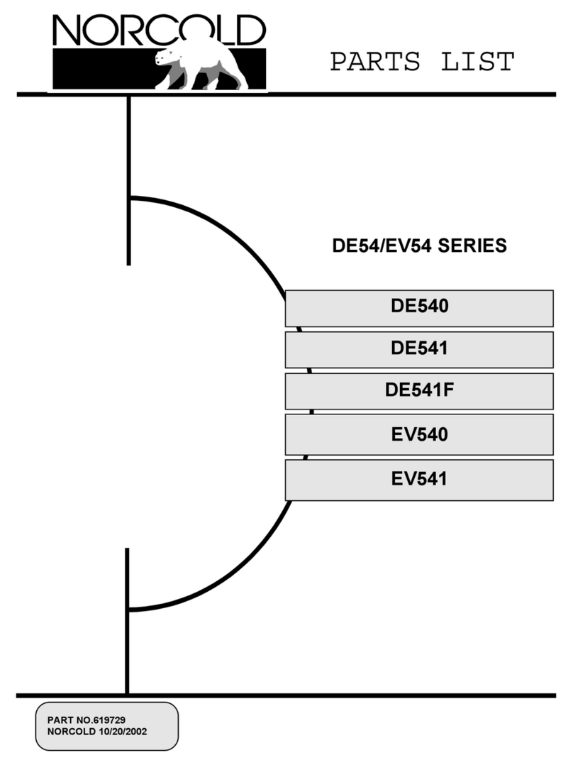 Norcold DE-540 User manual Norcold DE-540 User manual