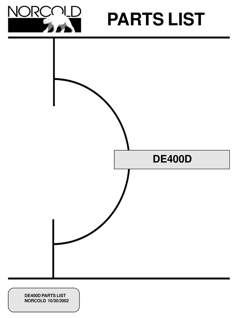 Norcold DE-400D User manual Norcold DE-400D User manual