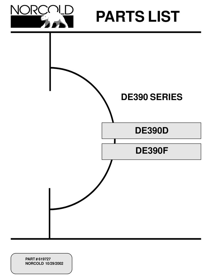 Norcold DE-390D User manual