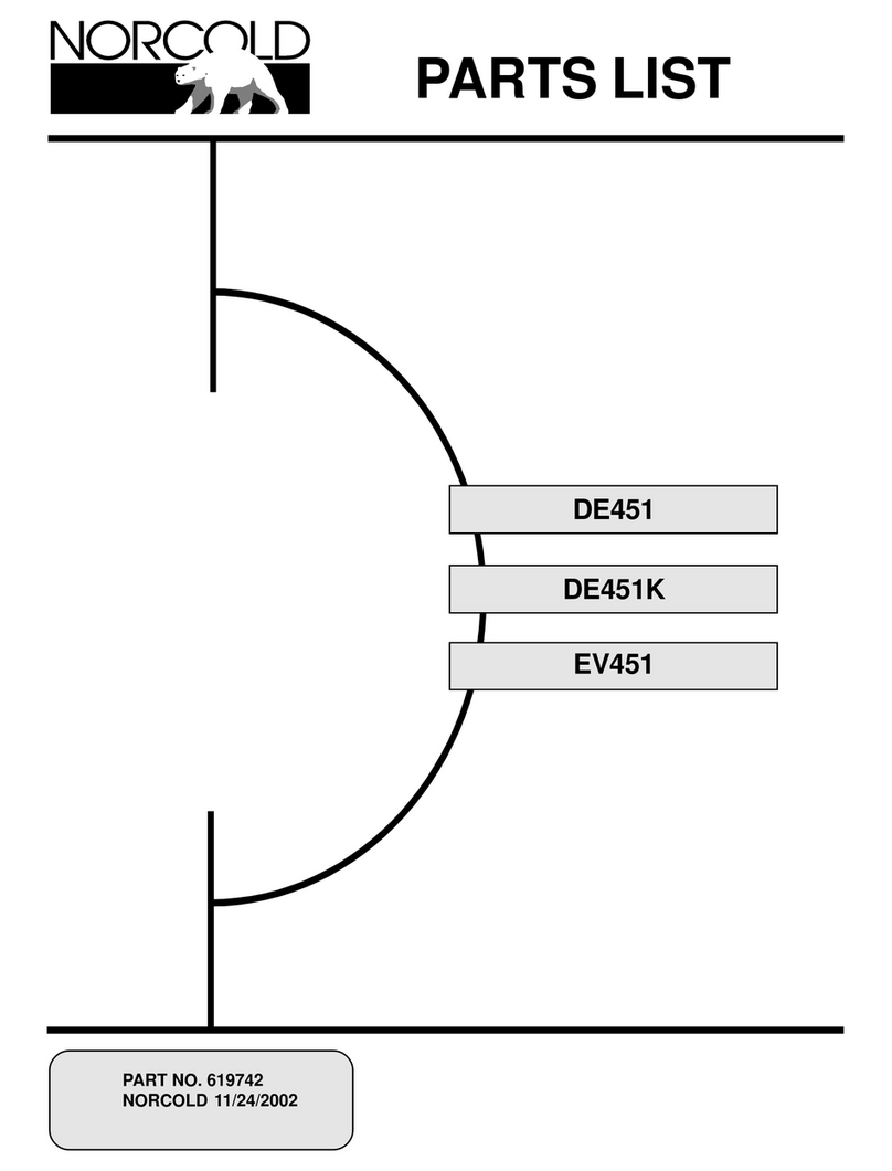 Norcold DE-451 User manual