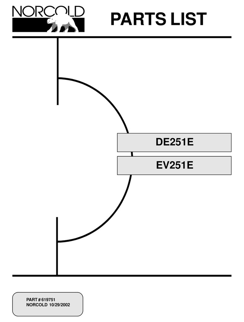 Norcold DE-251E parts list