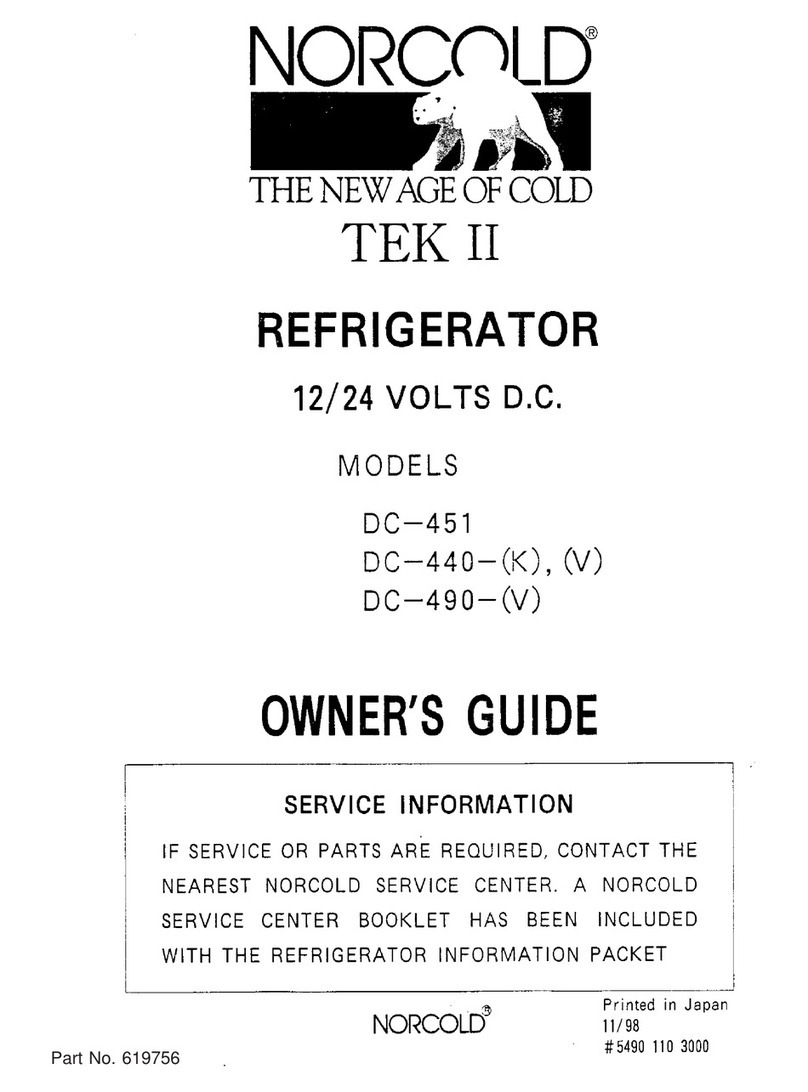 Norcold DC-440 User manual