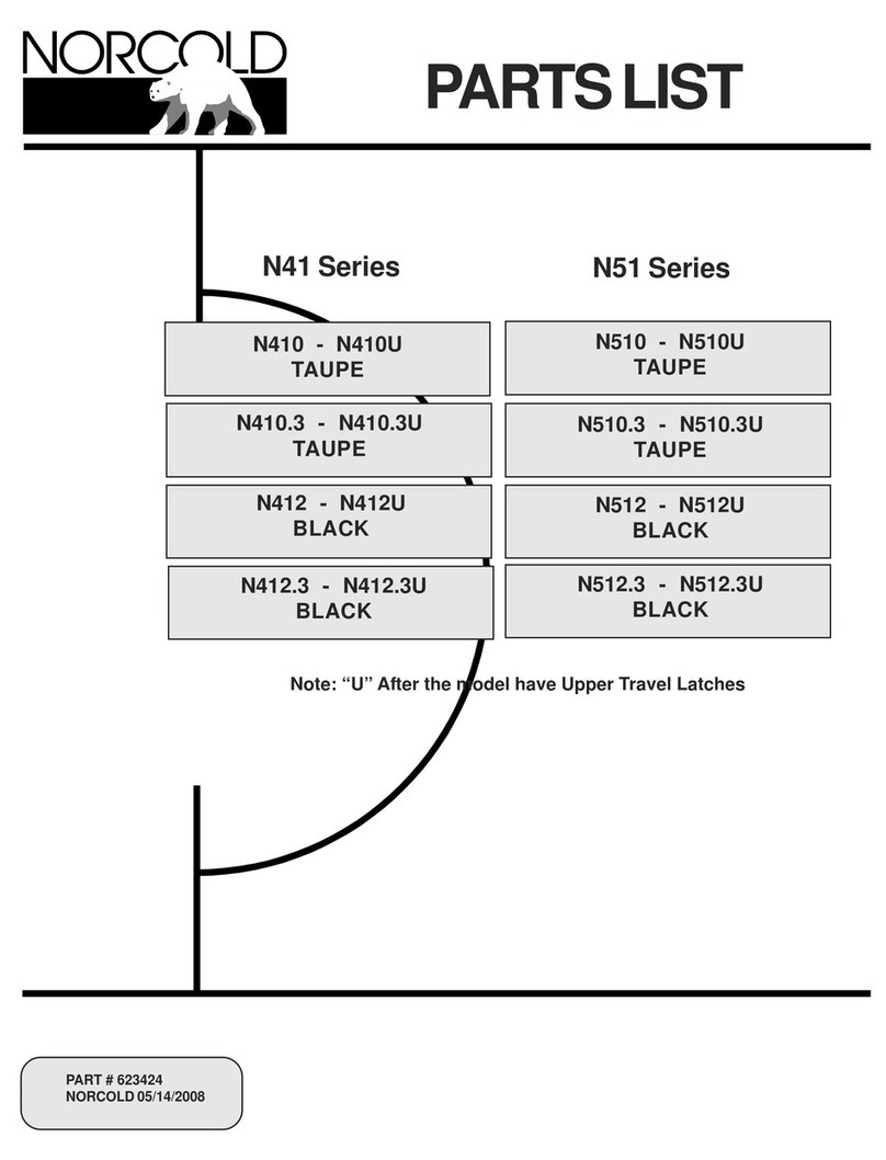Norcold N410 parts list