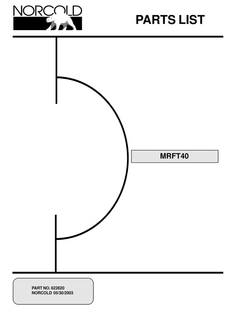 Norcold MRFT40 User manual