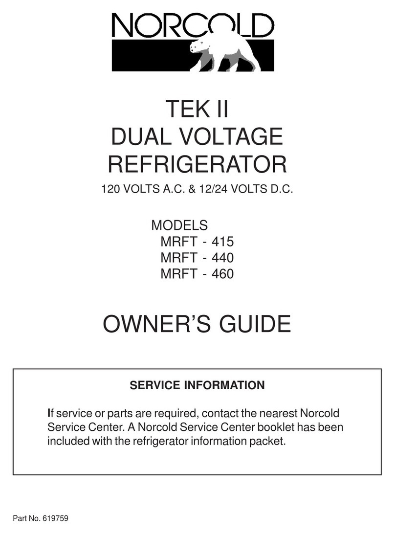 Thetford MRFT415 User manual