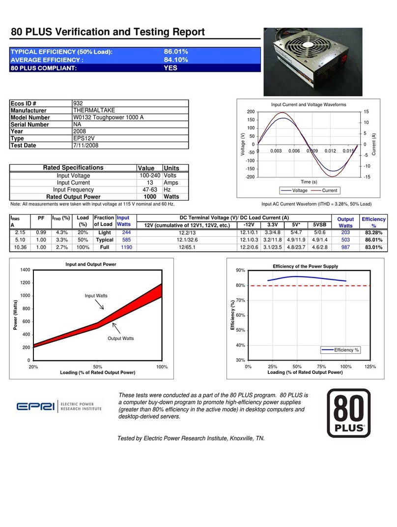 Thermaltake W0132 Specifications