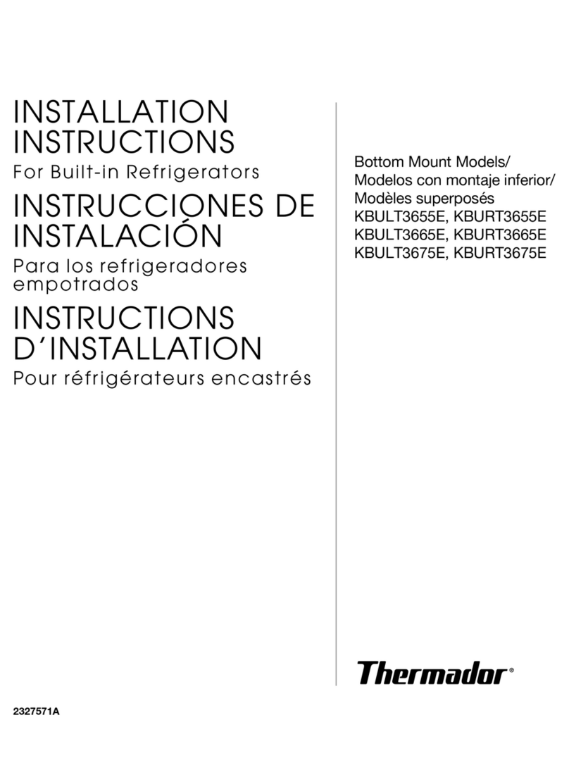 Thermador KBULT3655E User manual