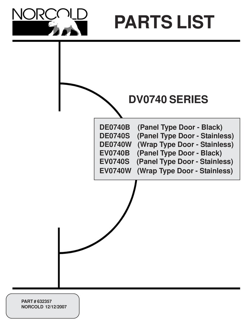 Norcold DC-0740W parts list