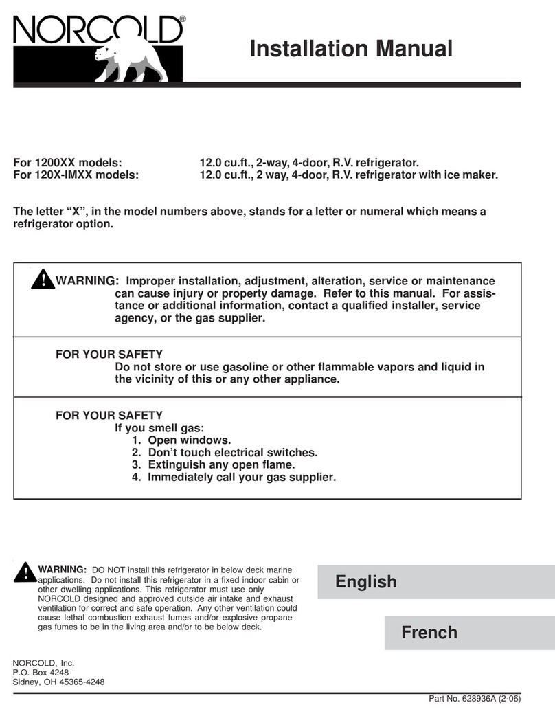 Norcold 1200 User manual