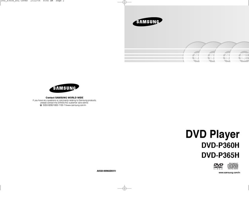 Samsung DVD-P365H User manual