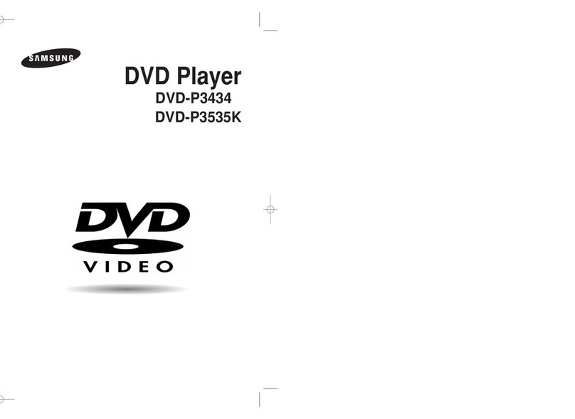 Samsung DVD-P3434 User manual