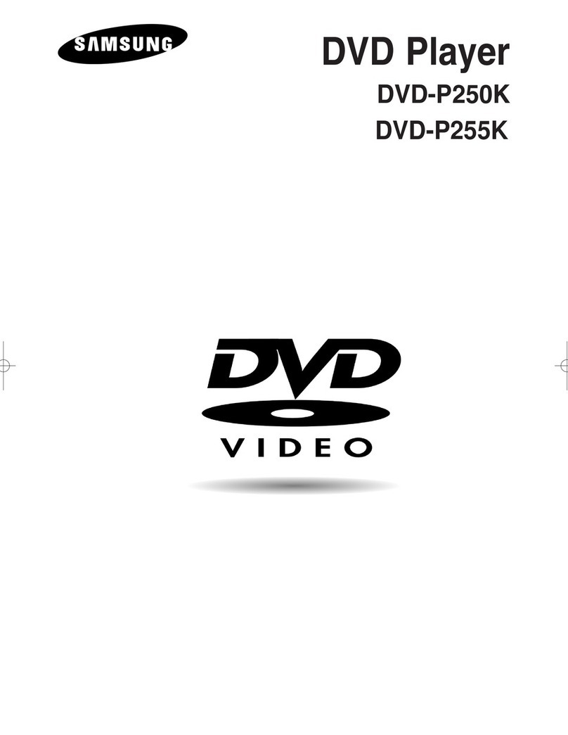 Samsung DVD-P250K User manual