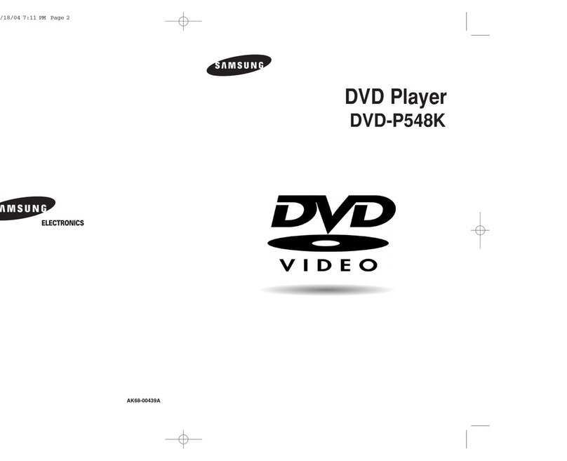 Samsung DVD-P548K User manual