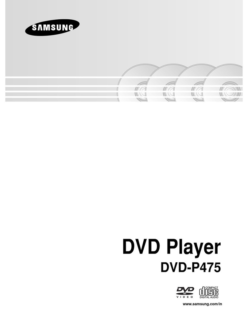 Samsung DVD-P475 User manual