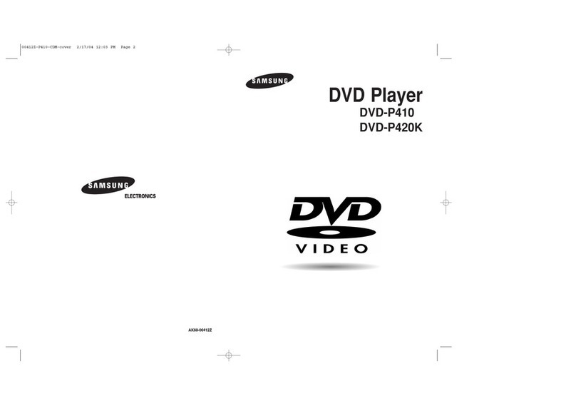 Samsung DVD-P410 User manual