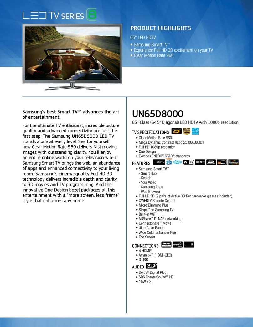 Samsung UN65D8000 User manual