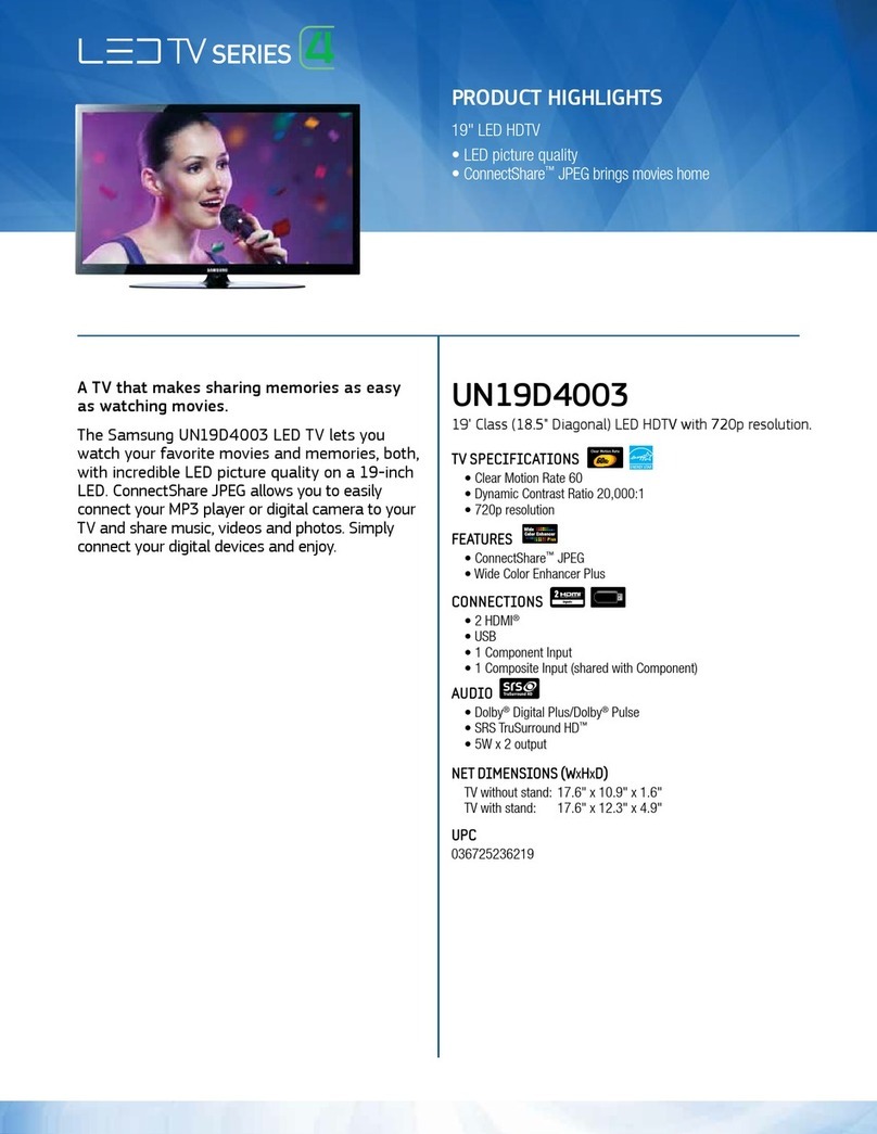 Samsung UN19D4003 User manual