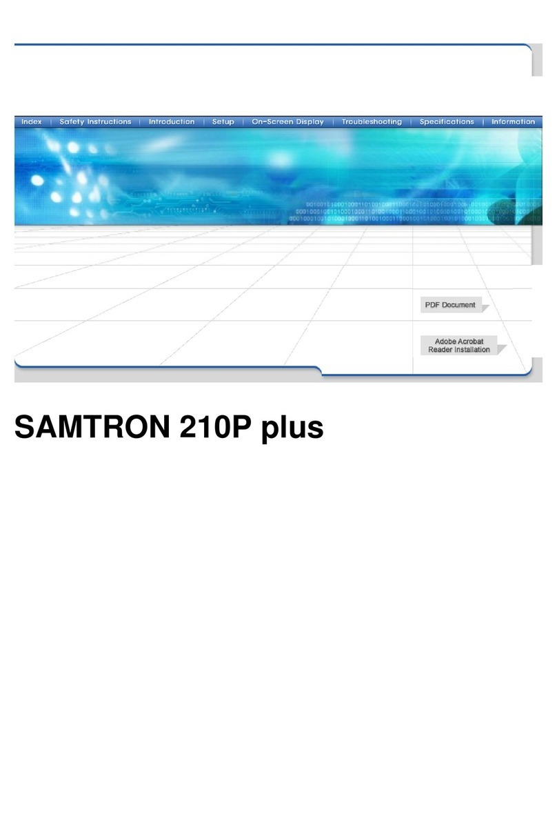 Samsung SyncMaster 210P PLUS User manual