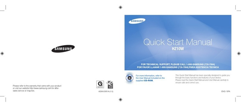 Samsung HZ10W - Digital Camera - Compact Instruction manual