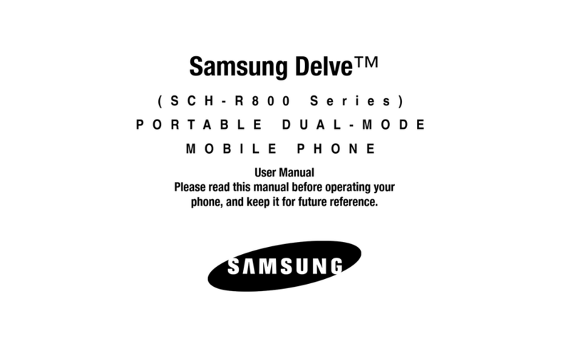 Samsung Delve SCH-R800 Series User manual Samsung Delve SCH-R800 Series User manual