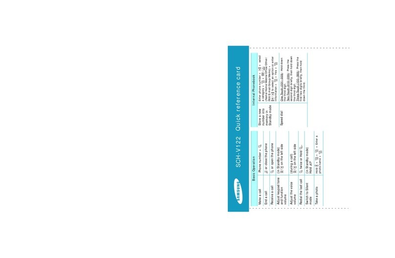 Samsung SCH-V122 Reference guide
