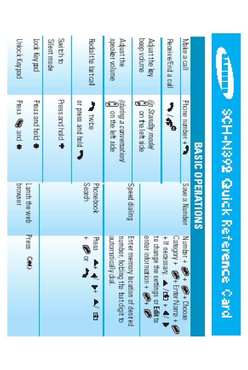 Samsung SCH-N392 Reference guide
