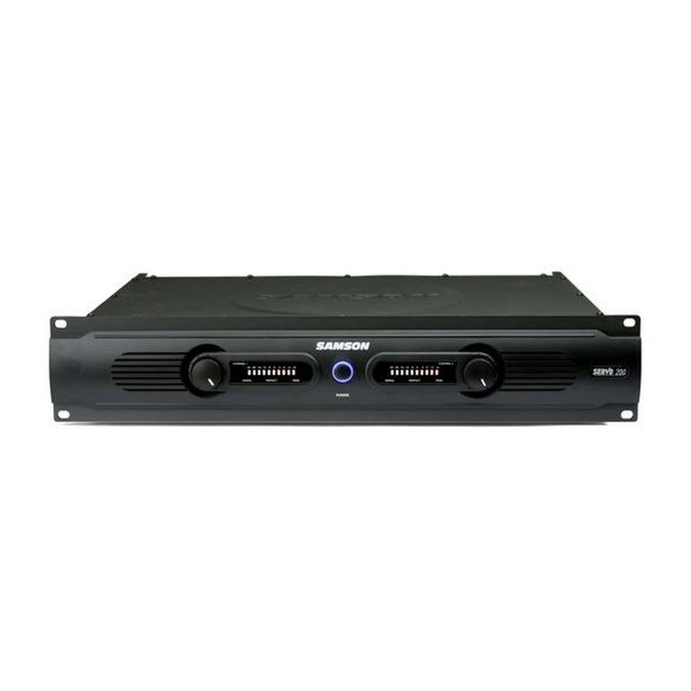 Samson SERVO 200 User manual