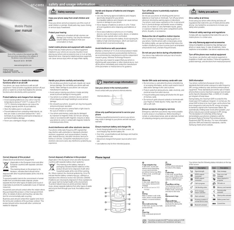 Samsung GT-C3053 User manual