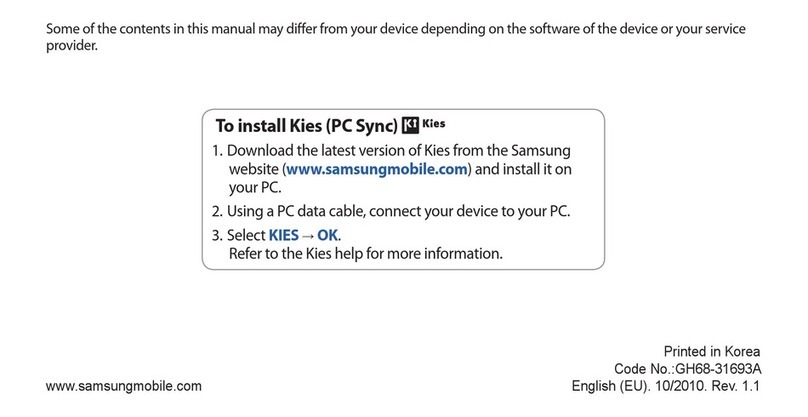 Samsung Galaxy Galaxy 551 User manual