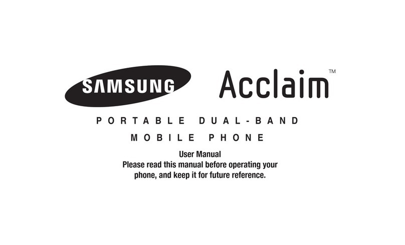 Samsung Acclaim User manual