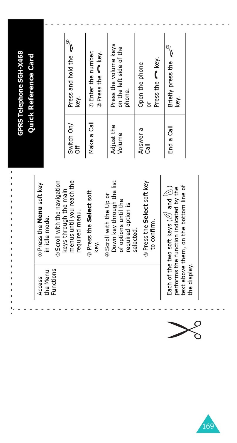 Samsung SGH-X468 Reference guide