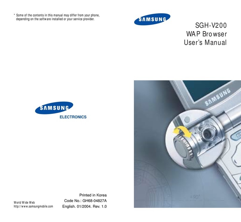 Samsung SGH-V200 user manual