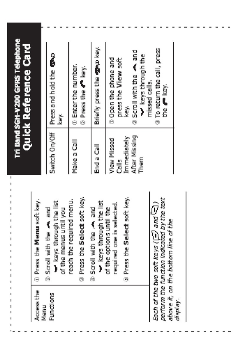 Samsung SGH-V200 Reference guide