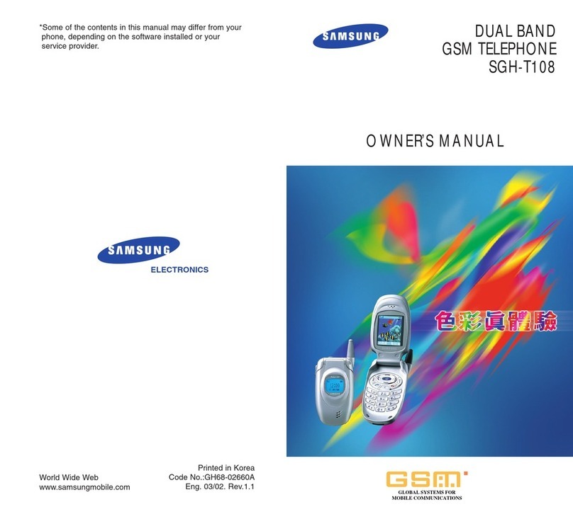 Samsung SGH-T108 owner's manual