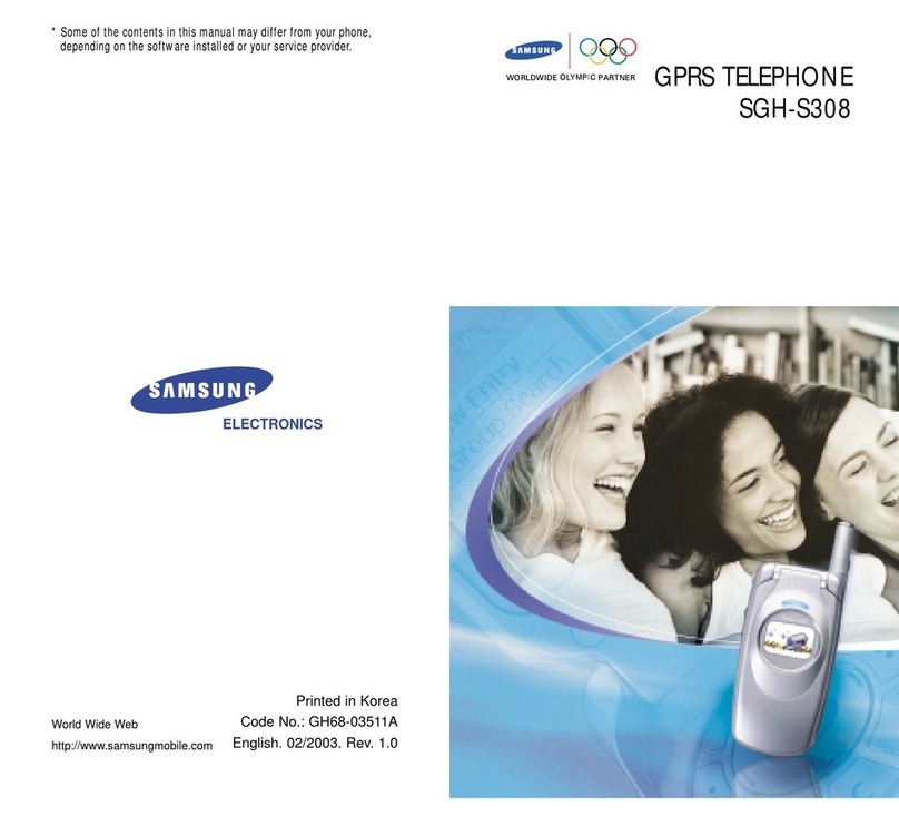 Samsung SGH-S308 User manual