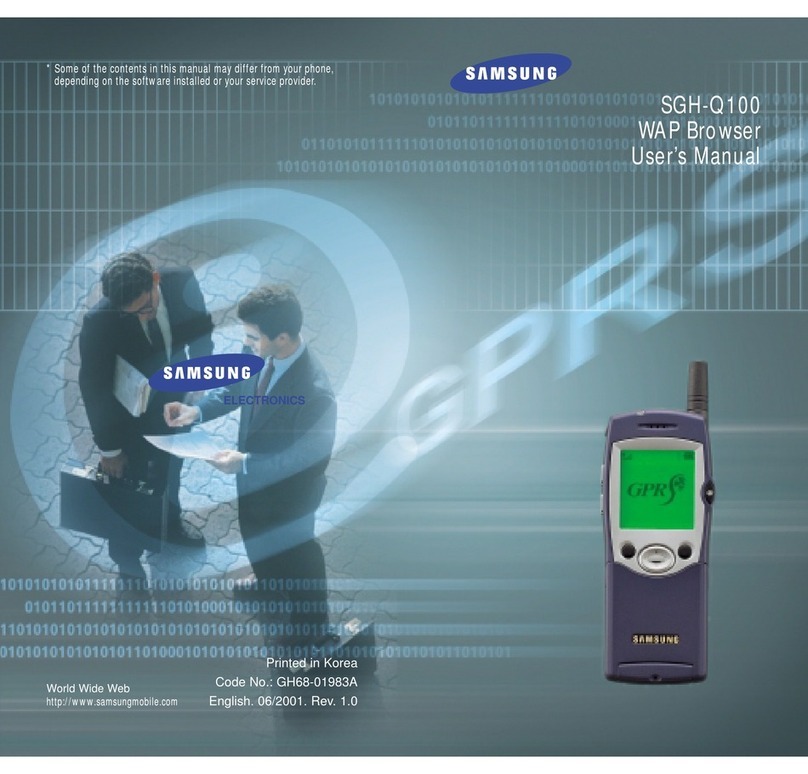 Samsung SGH-Q100 User manual