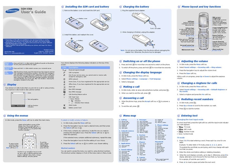 Samsung SGH-X566 user guide
