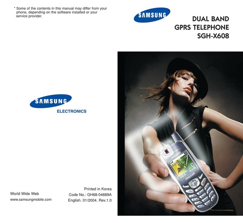 Samsung SGH-X608 User manual