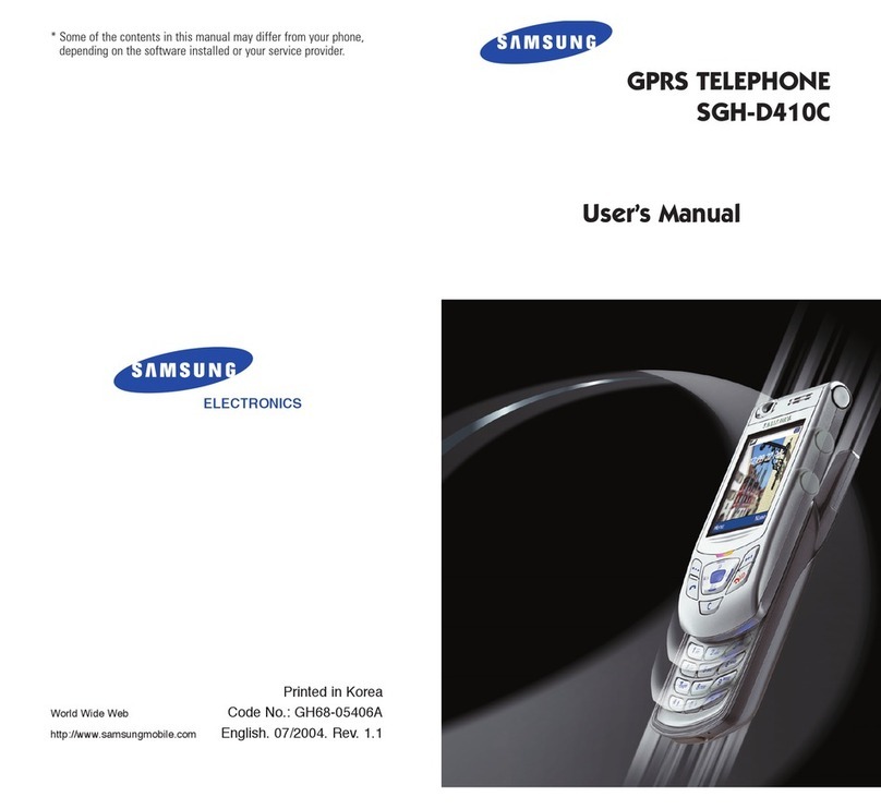 Samsung SGH-D410C User manual