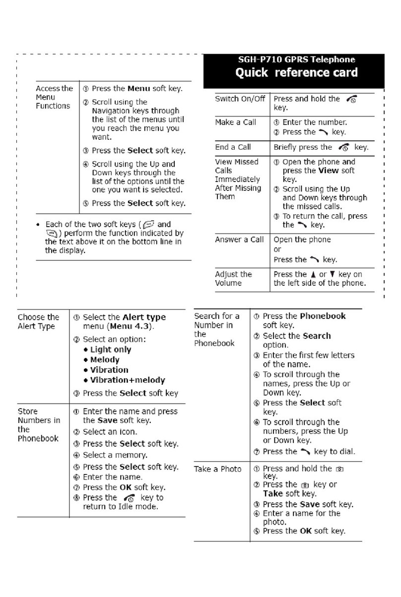 Samsung SGH-P710 Reference guide