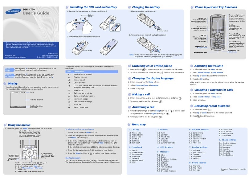 Samsung SGH-N720 User manual