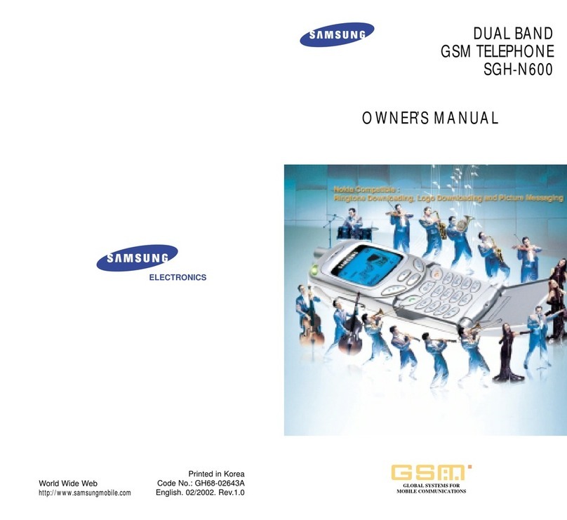 Samsung SGH-N600 User manual