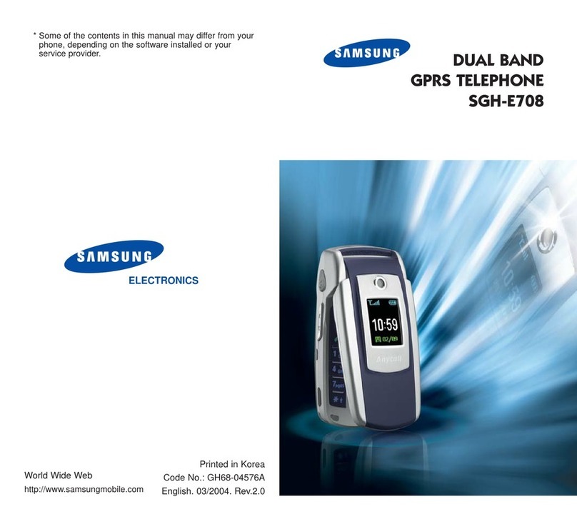 Samsung SGH-E708 user guide