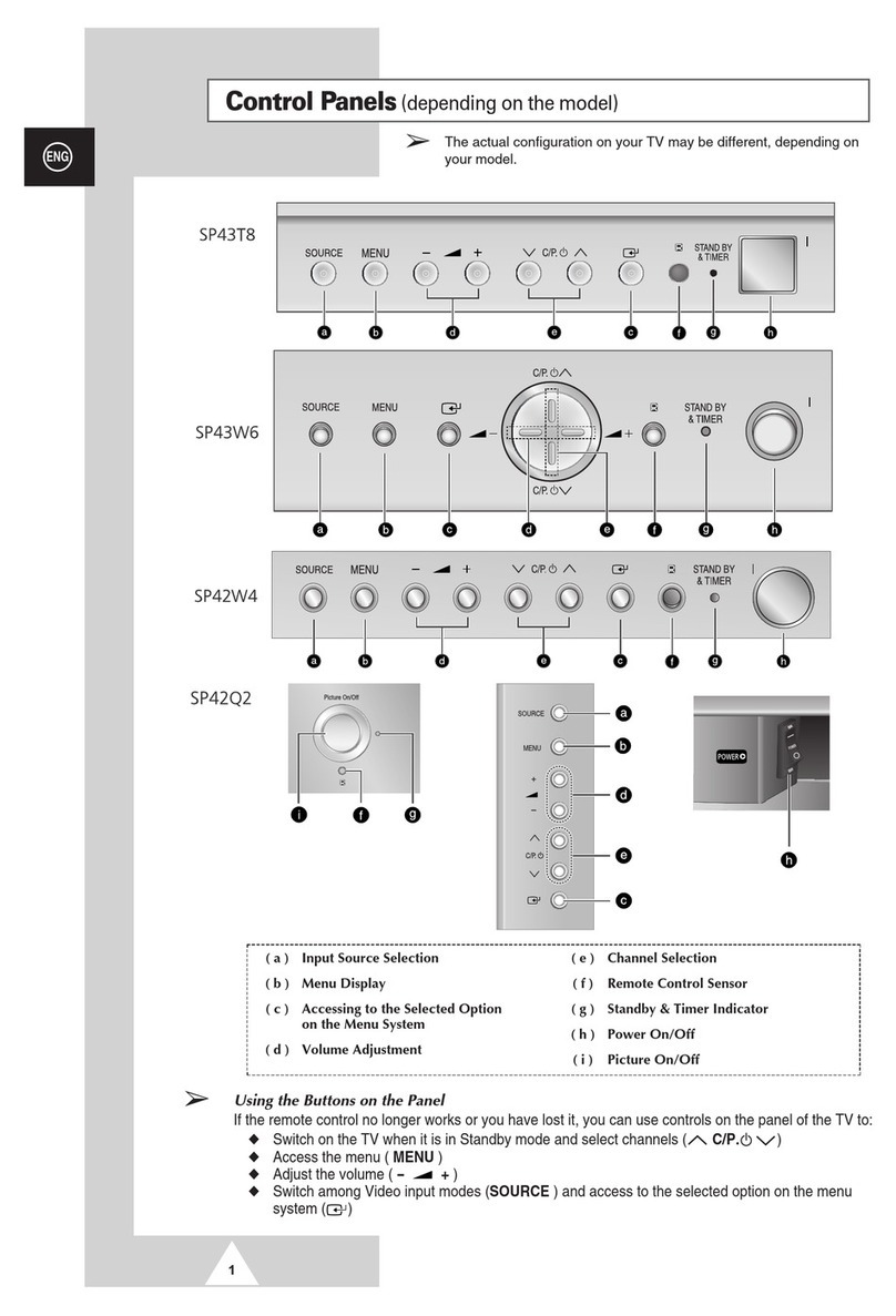Samsung SP-42Q2 Use and maintenance manual