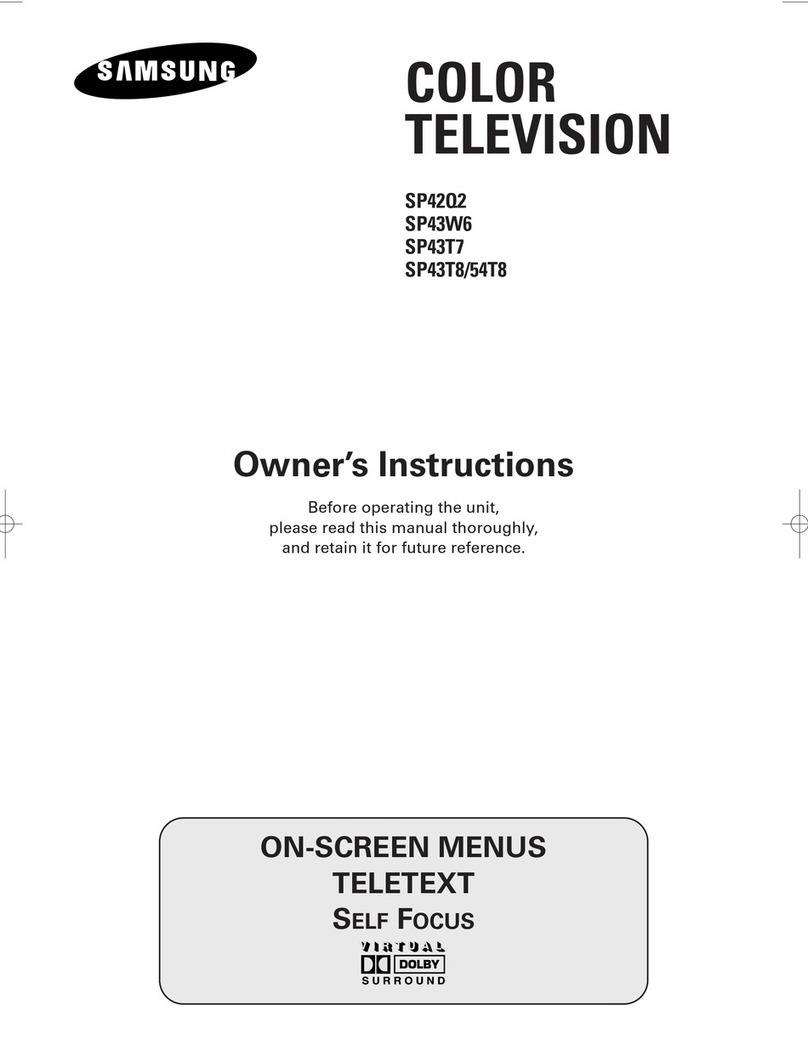 Samsung SP-42Q2 Owner's instructions