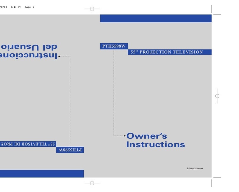 Samsung PTH5598 Owner's instructions