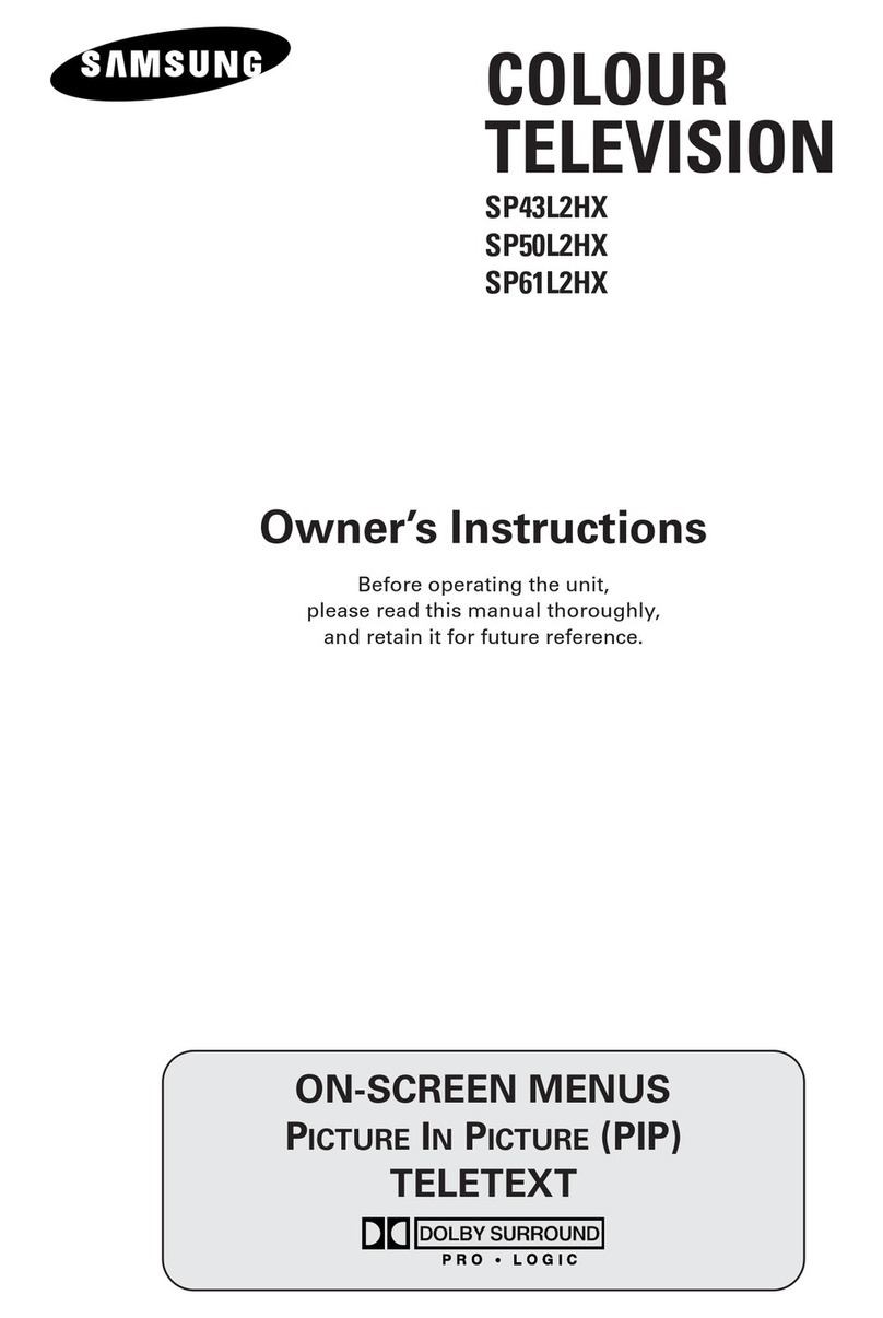 Samsung SP-43L2HX Owner's instructions