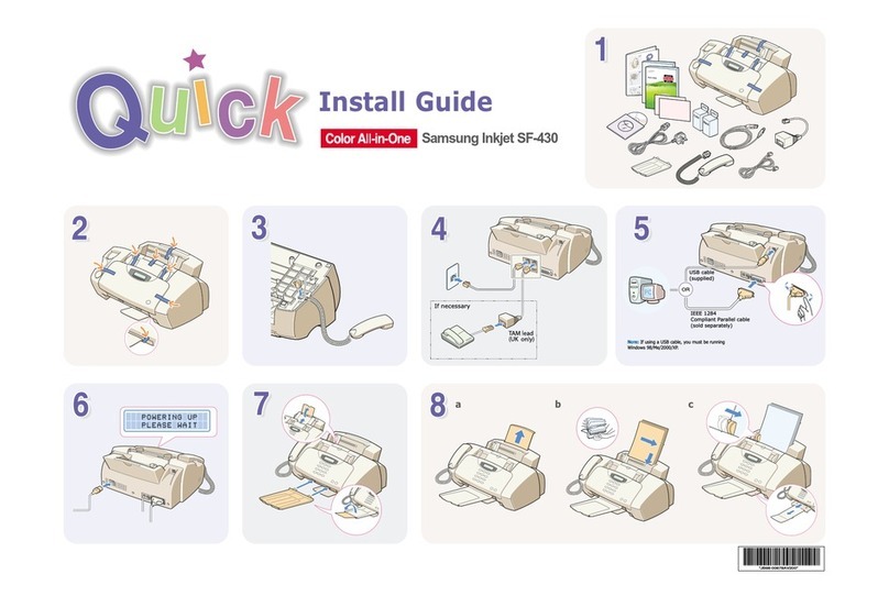 Samsung Inkjet SF-430 User manual