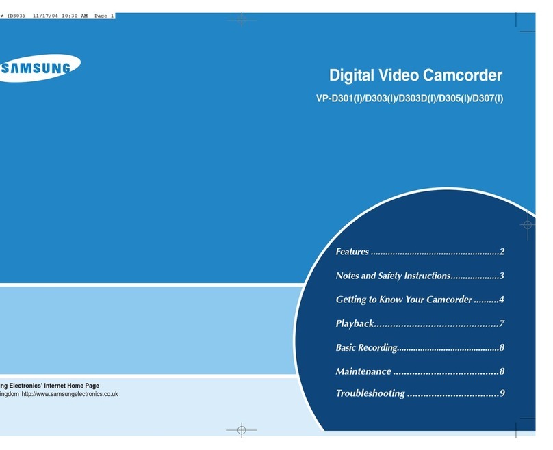 Samsung VP-D301 User manual