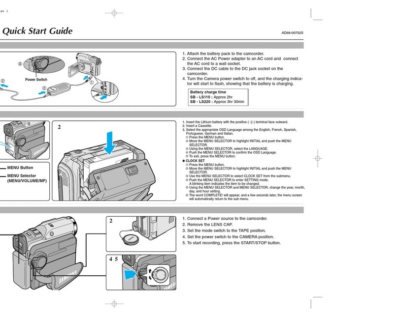 Samsung VP-D230 User manual